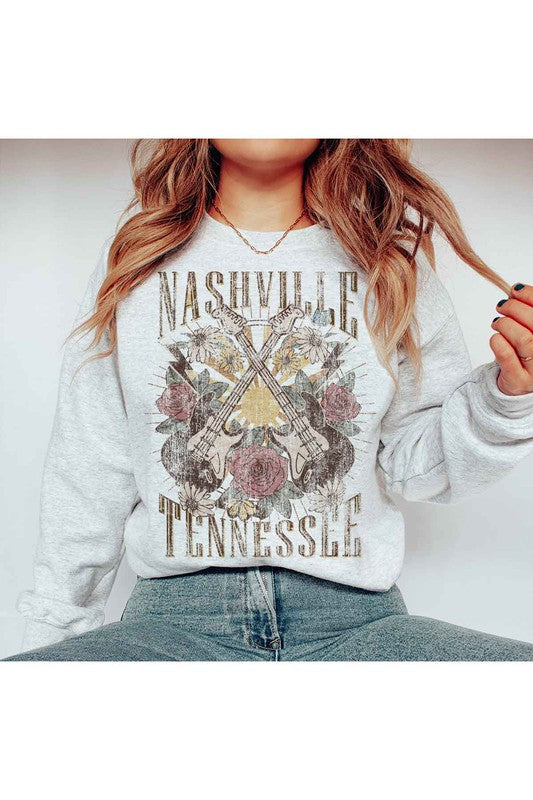 NASHVILLE TENNESSEE GRAPHIC SWEATSHIRT PLUS SIZE