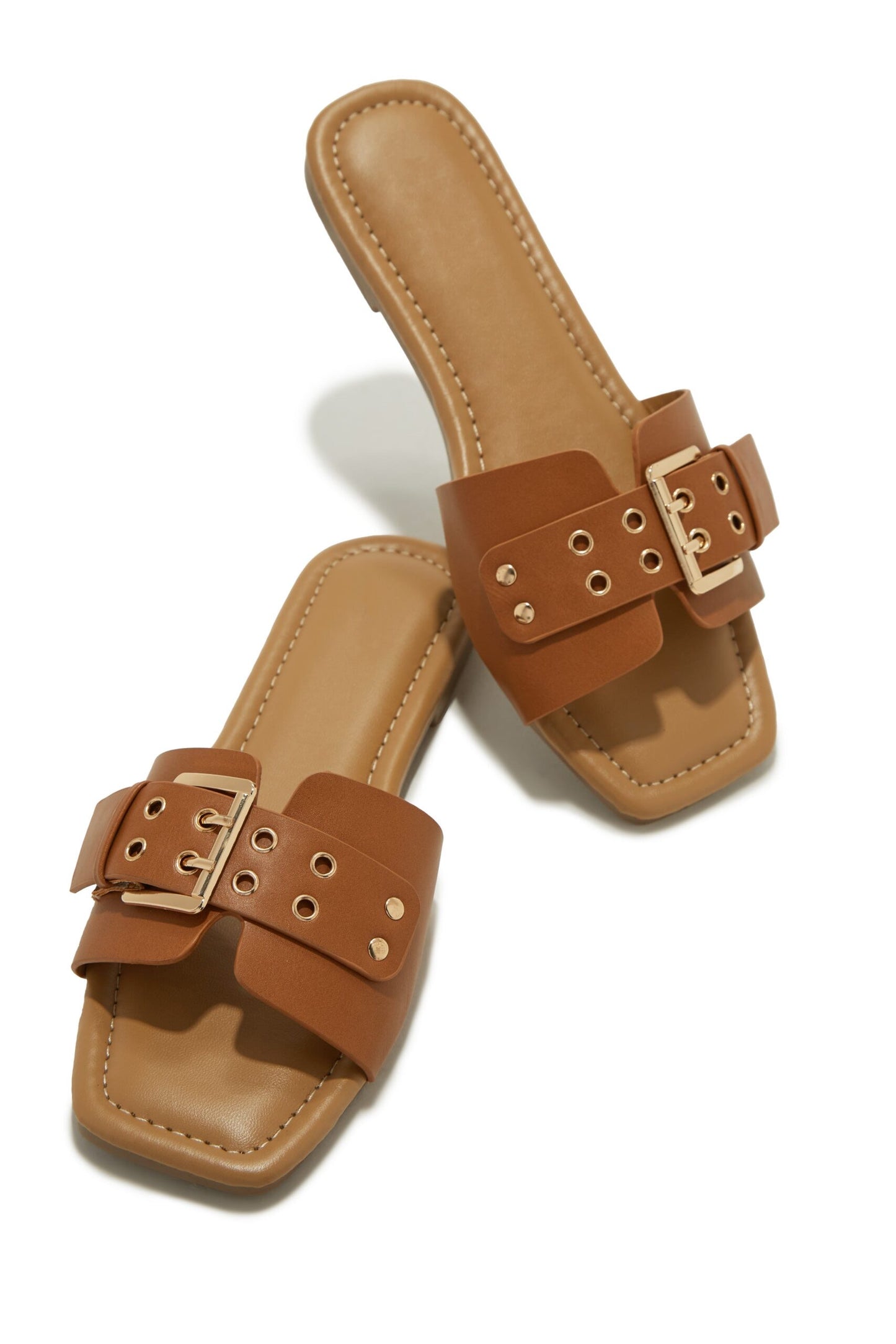 Flat Adjustable Strap Sandals