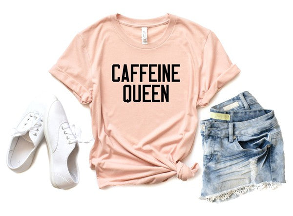 Caffeine Queen Crewneck Tee